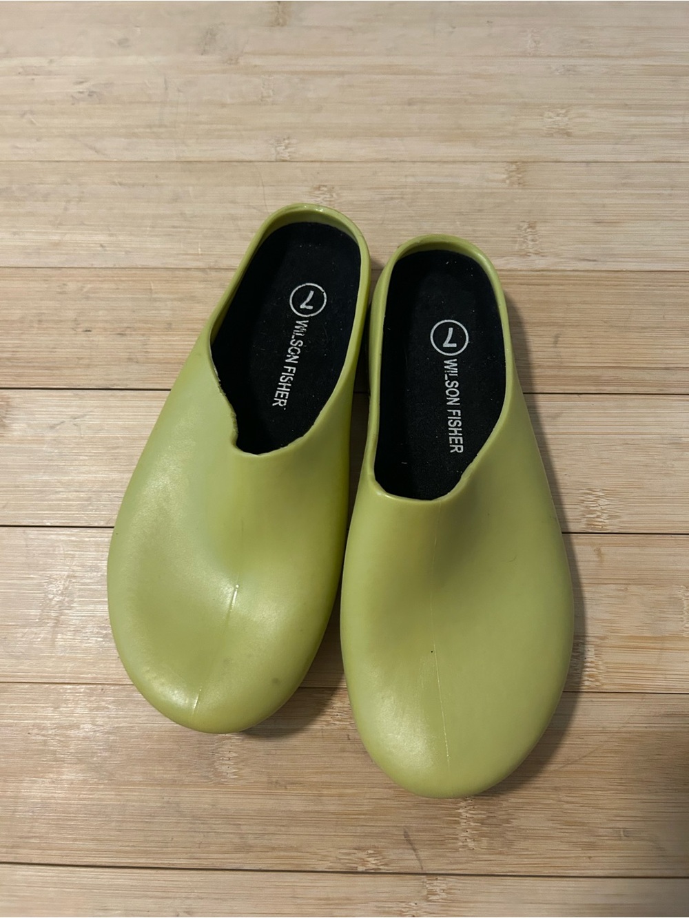 Wilson Fisher Green/yellow Slip-On Clogs